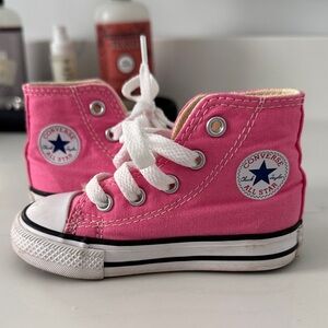 Converse Kids High-Top Sneakers in Pink